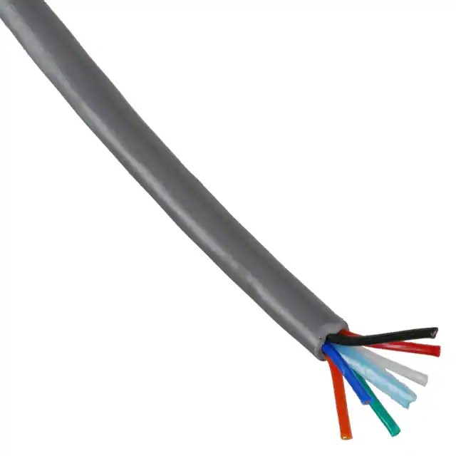 Alpha Wire 1176C SL005 CABLE 6COND 22AWG SLATE 100'