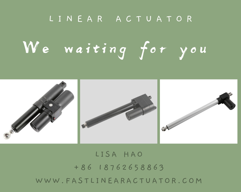 IP65 12V 24V Dc Motor Linear Actuator With 25cm Stroke 1000N Load Dust Proof