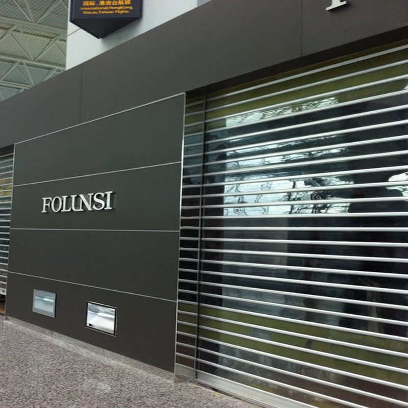 Automatic Remote Control Clear Roller Shutter Doors / Transparent Roll Up Garage Doors