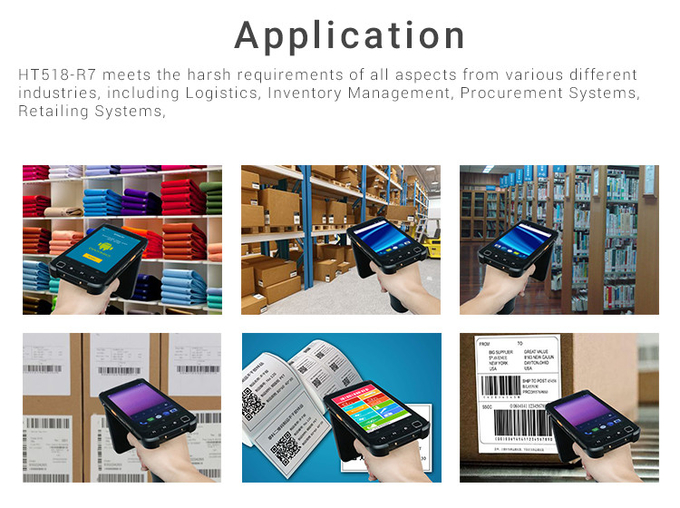5 Inch IP65 Handheld Computers PDA , Rugged Mobile RFID Scanner