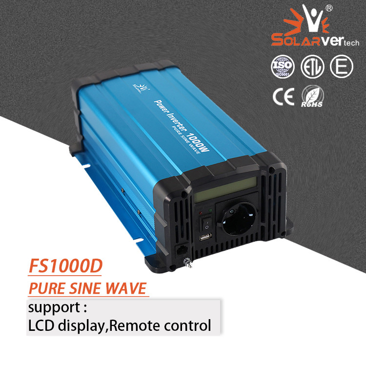 Pure Sine Wave Solar Power Inverter For Car 12V 24V 48V Dc To Ac 220v 1000 Watt