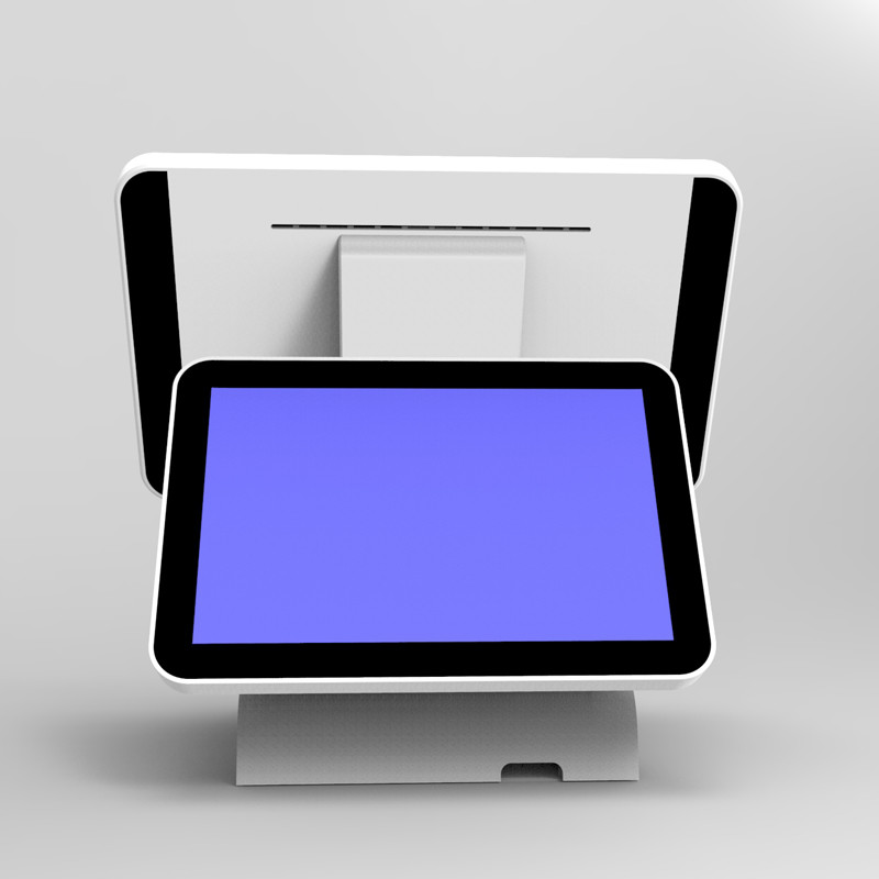 Angle Adjustable Touchscreen POS Terminal Two Screens Windows / Andriod Version DC 12V