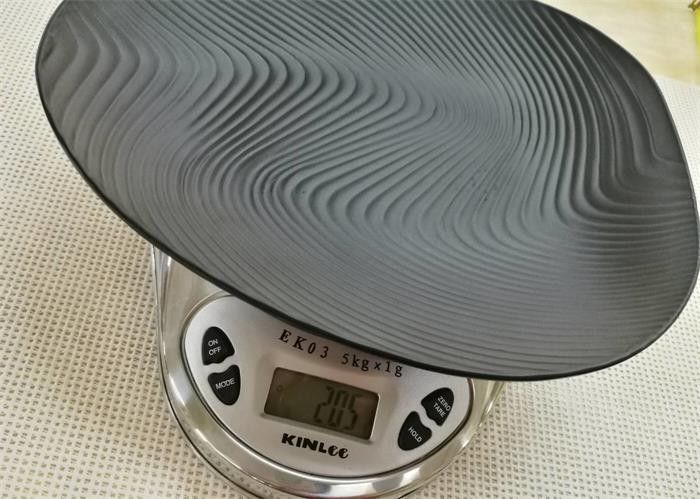 Imitation Porcelain Dinnerware Sets Korean - style Plate Black Color Ripple Finish