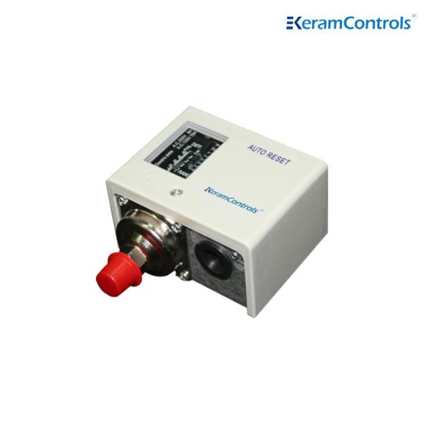 IP54 Stainless Steel Adjustable Pressure Switches White Differential Pressure