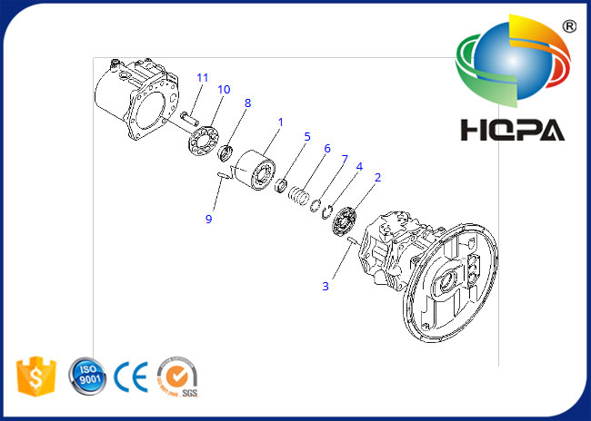 708-2H-00380KT 708-2H-00380 Hydraulic Main Pump Seal Kit for Komatsu PC300-6Z