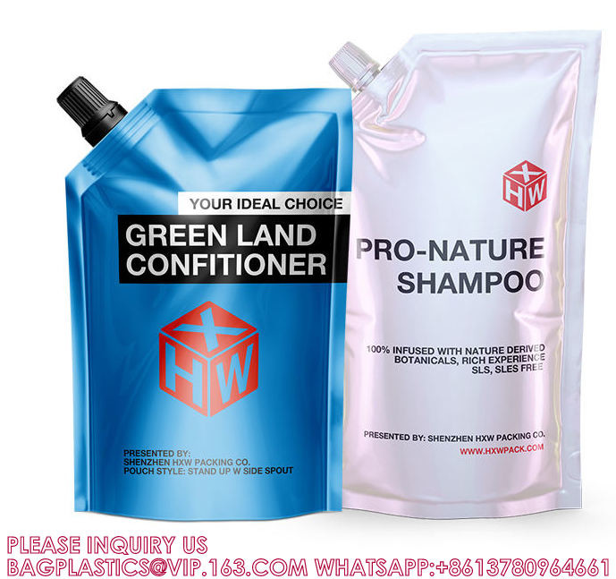 Custom Printing Spouted Aluminum Foil 1L 2L 2.5L 5L Kangen Water Liquid Refill Pouch Drinks Juice Packaging