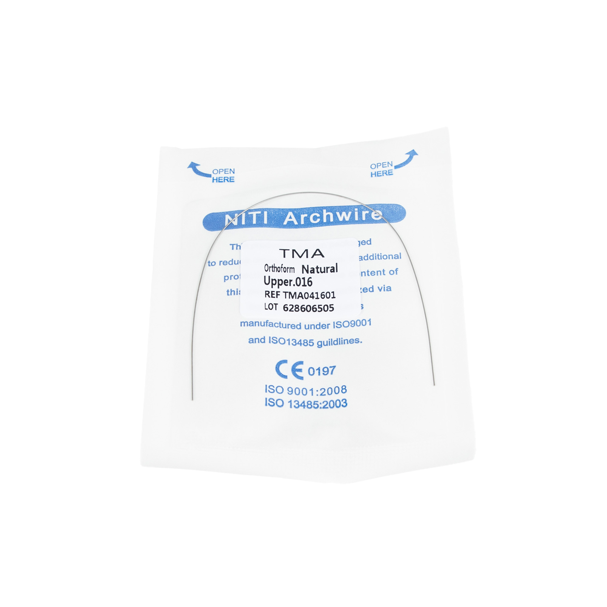 Precision ALS Orthodontic Accessory Natural TMA Round Wires 0.012/14/16/18/20 for Dentistry
