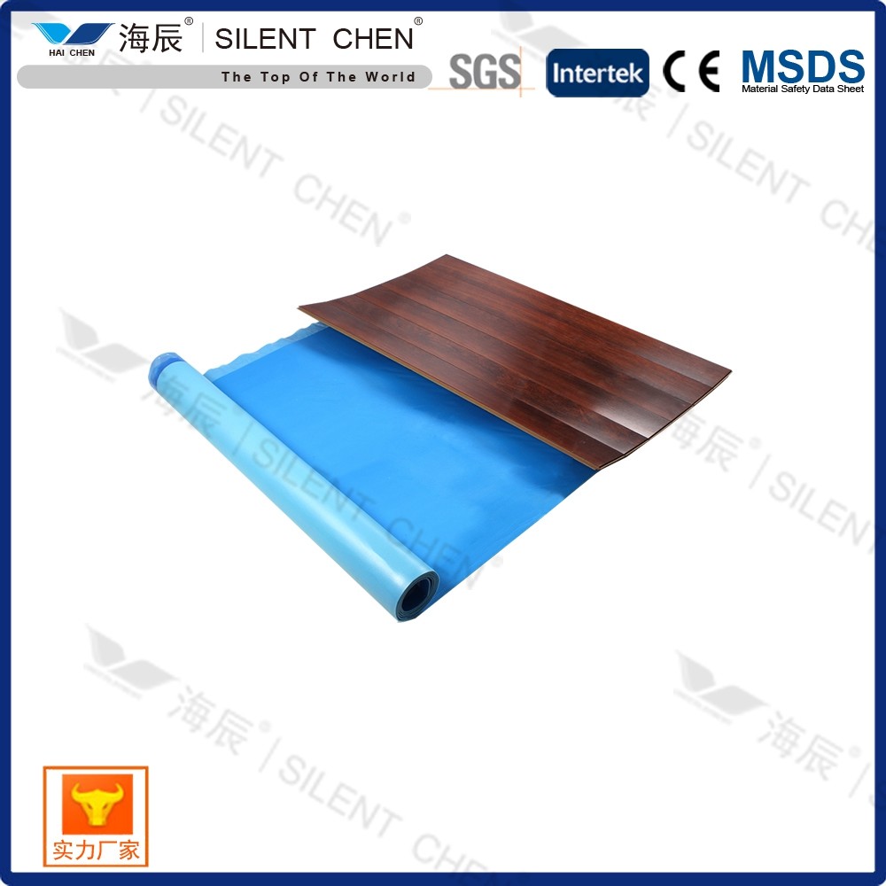 Blue 3mm IXPE Insulation Flooring Thermal Underlay For Laminate Flooring 73dB