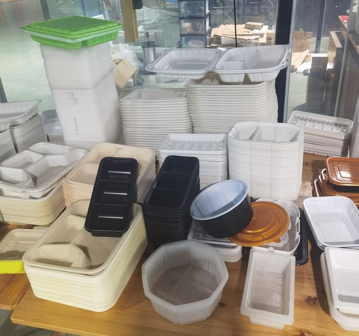 Semi Automatic Blister Forming Machine Food Box Tray Bowl Dish Plate Making