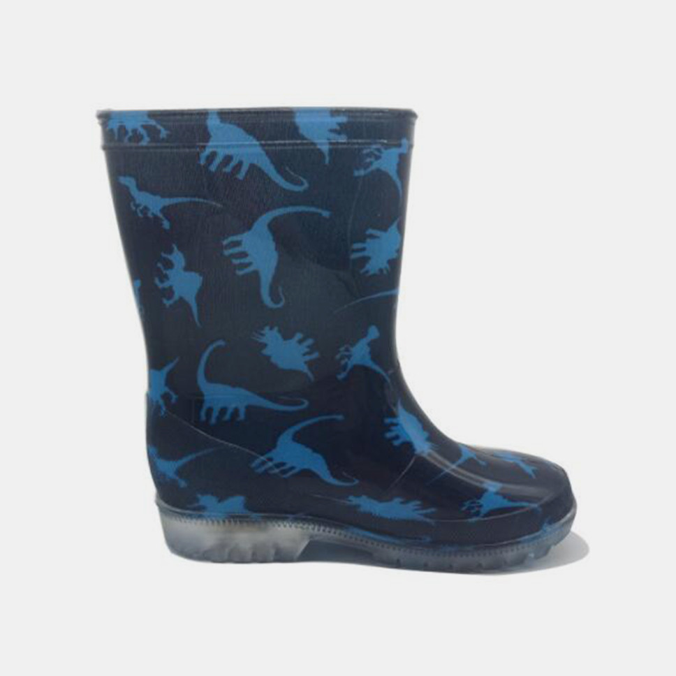 Insulated PVC Light Up Dinosaur Rain Boots Waterproof For Boys