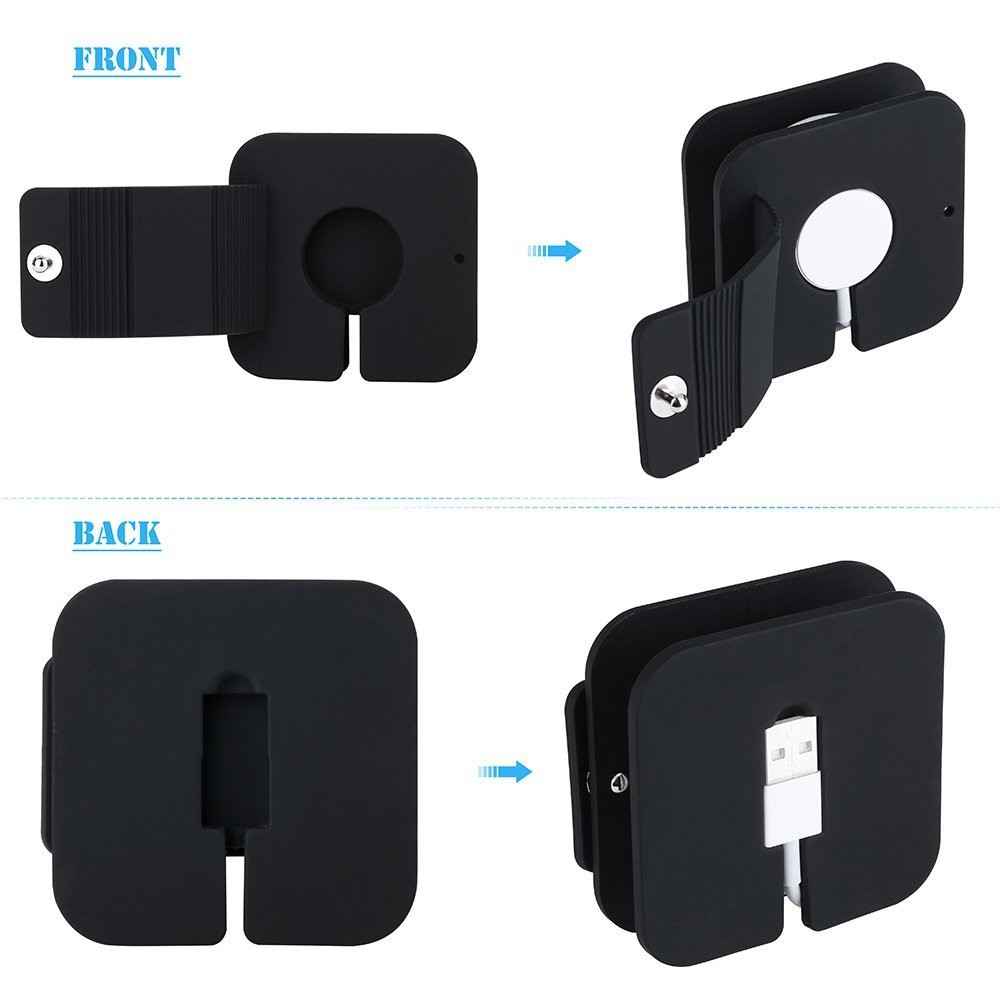 Silicone Charging Cable Winder Stand Dock Cable Holder Wallet Box Base For Apple Watch 4 For Iwatch 38MM 42MM