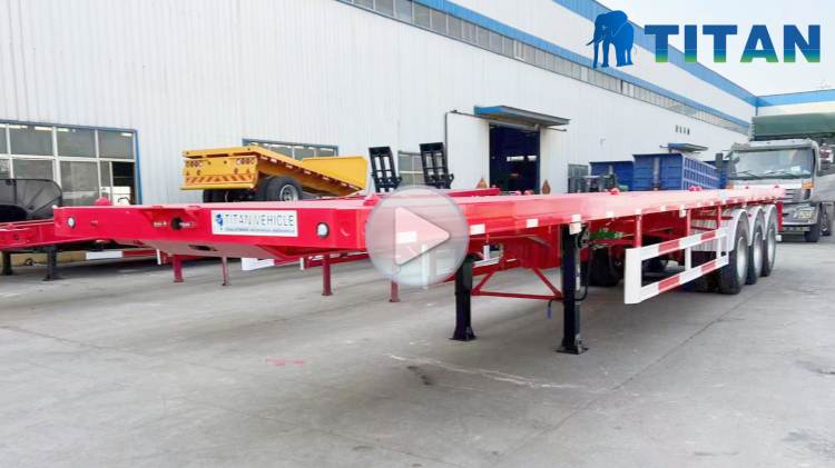 TITAN 3 Axle 40 Ft Flatbed Semi Trailers for Sale Near Me