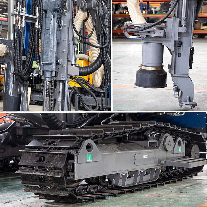 Crawler Borehole Drilling Rig Mining Machinery Hydraulic Top Hammer DTH Drilling Rig