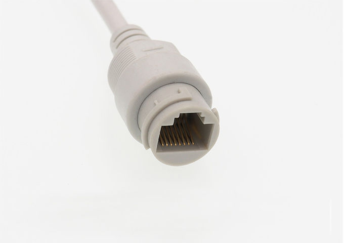 IP67 RJ45+AUDI+VIDEO+Terminal block+DC Jack whitle multi function security camera cable