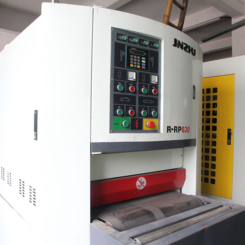 Plasma and Gas Cut parts burr, Slag and Dross Removal Machine wide belt sanding machine