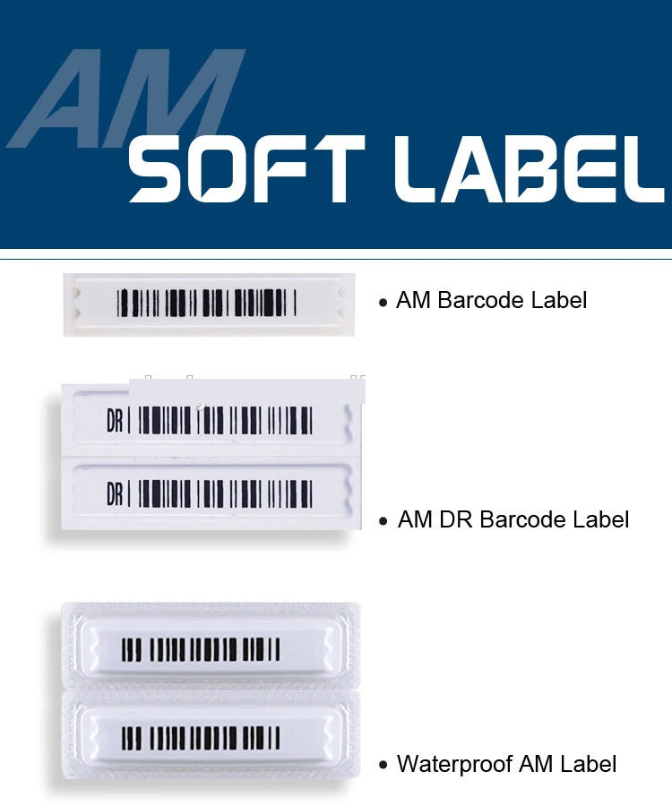 Retail stores 58Khz am label eas dr label roll blank label sticker