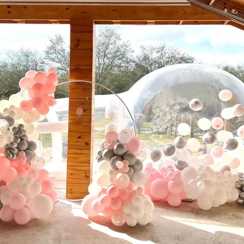 New Style Inflatable Balloon Bubble Tent KidsJumping House Bubble Dome with Balloon Flying