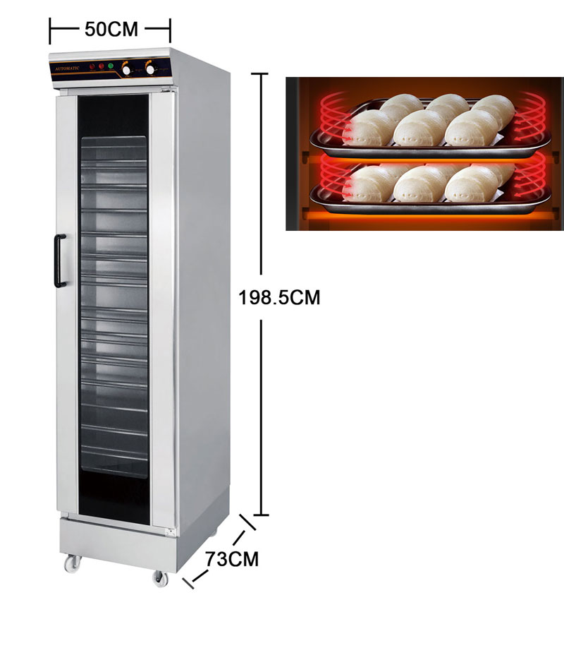 Electric Dough Fermentation Tank with Stainless Steel Construction and 1.4KW Power