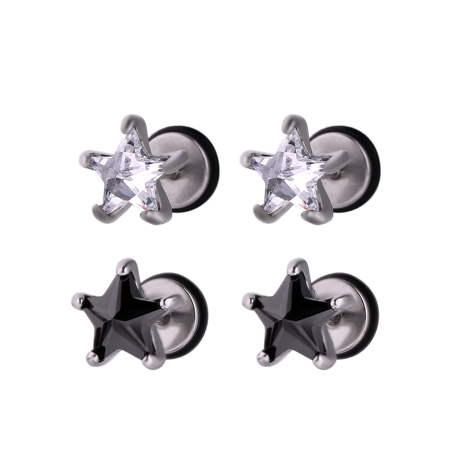USA Hot Sale Star Stud Earrings Shinning Fashion Zircon Stud Earrings