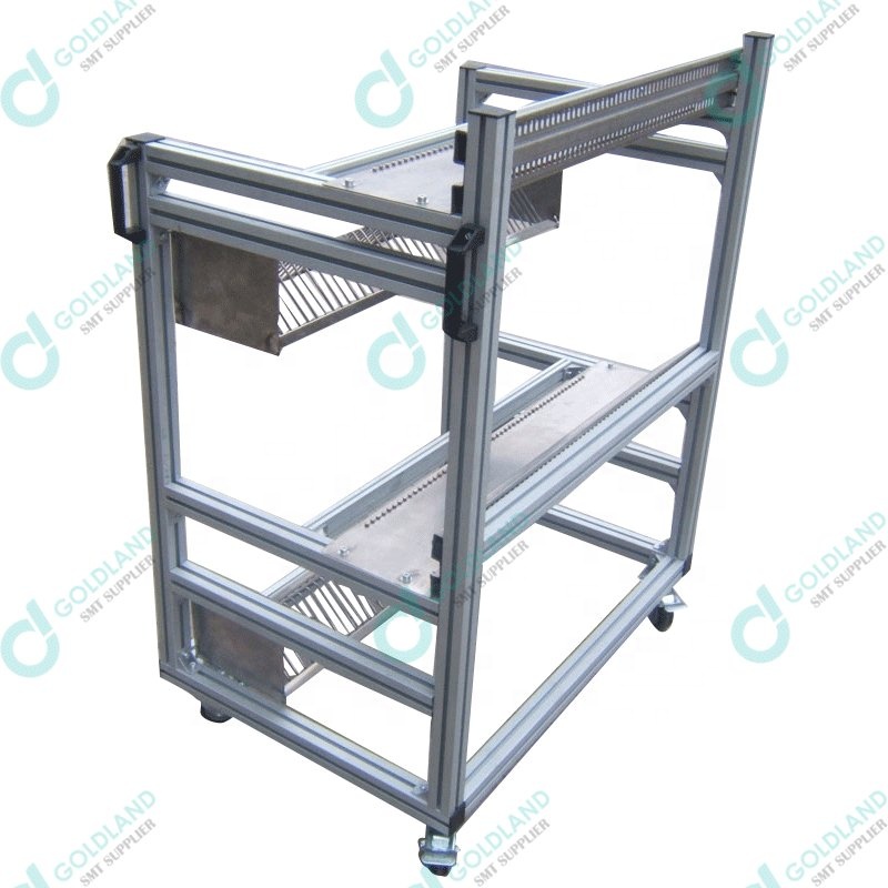 2 Layer Four wheel FUJI NXT Series SMT Feeder Carts