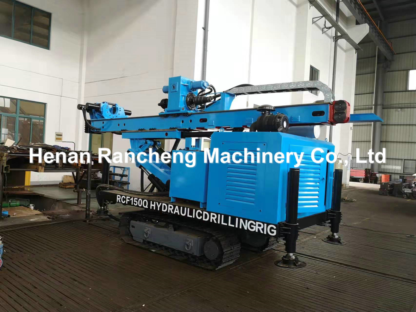 Hydraulic Engineering Drilling Rig 150m Depth 74KW Engine Power Anchor Drilling Rig