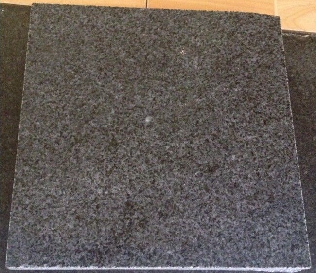 Chinese Sesame Black G654 Padang Dark Granite Flamed Interlock Tiles For Outdoor