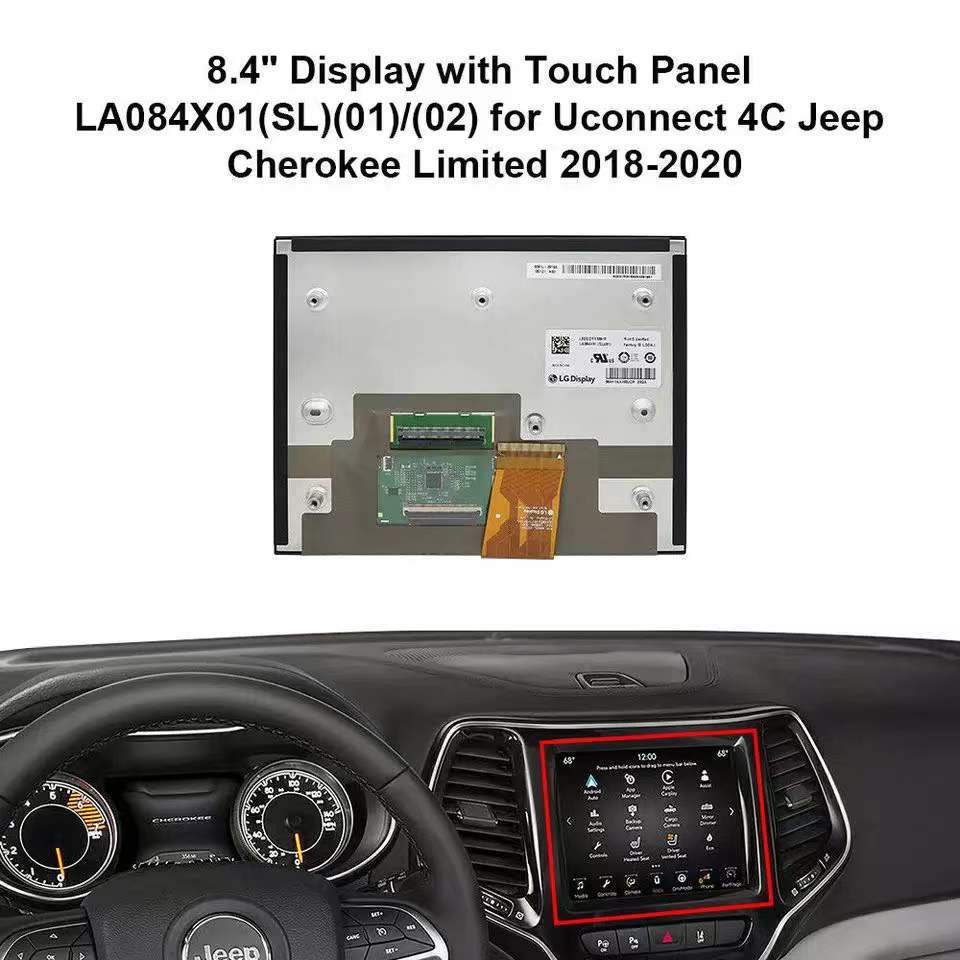8.4 Inch IPS TFT LCD Touch Screen TFT Display For Chrysler Jeep Ram Car Navigation