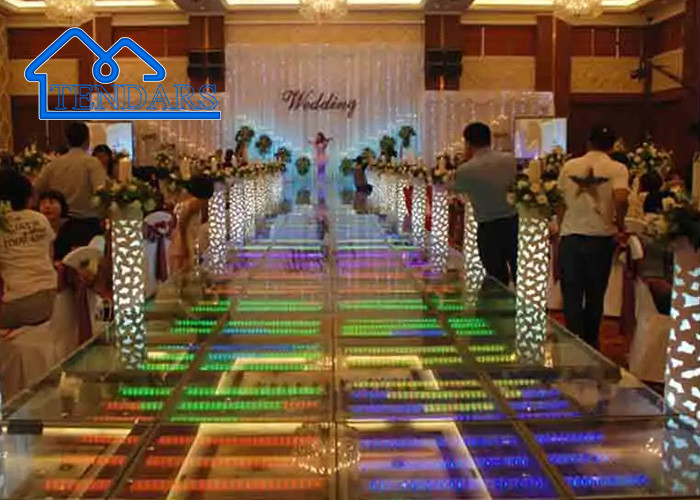 Custom Led Floor Tempered Glass Magnetic Light Wedding Party Pixel Led Dance Stage Truss
