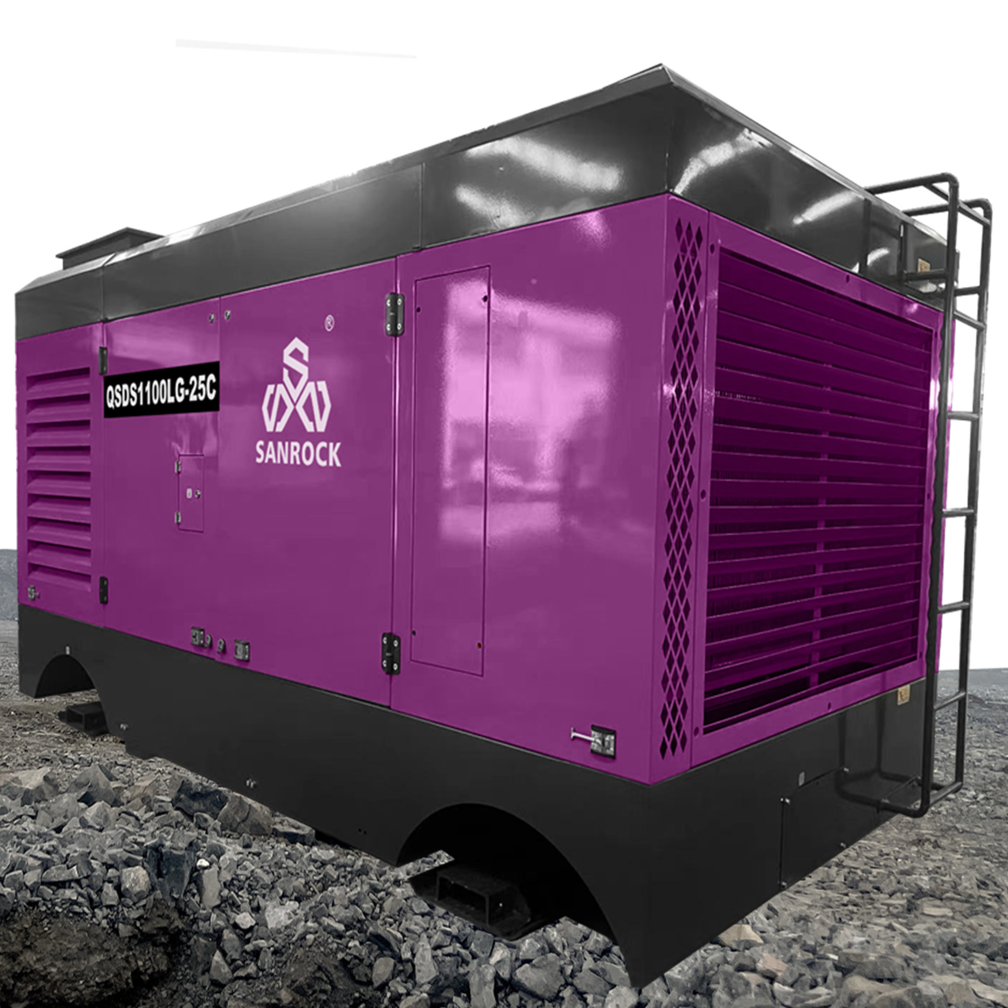 Water Well 24m3/min Diesel Screw Mobile Air Compressor with Air or Water Cooling