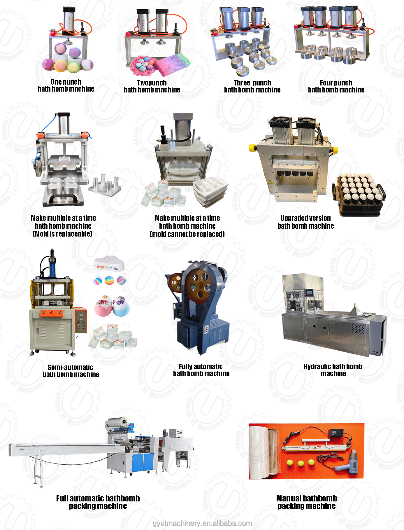 1300piece/h Multi press Manual bath bomb Making Machine with Automatic Operation
