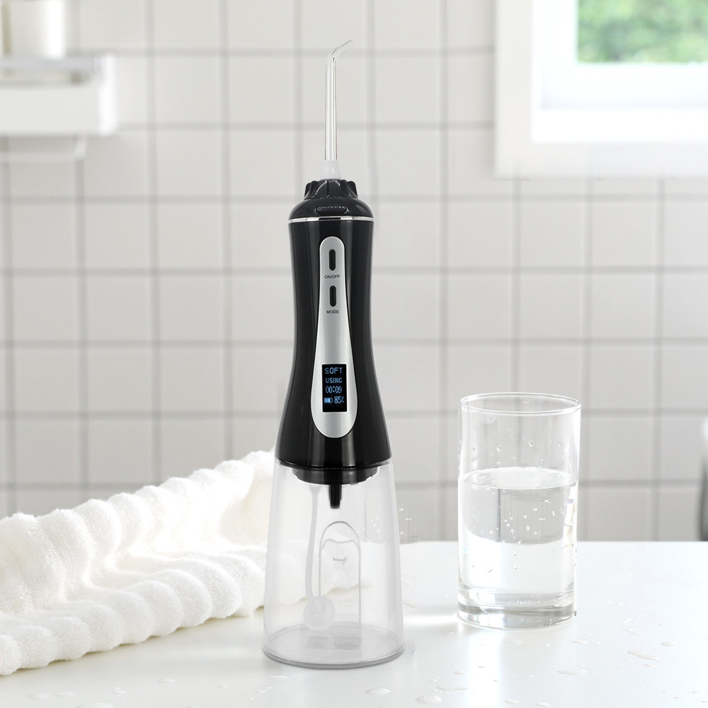 Detachable Teeth Whitening Water Flosser , Portable IPX7 Water Spray Teeth Cleaner