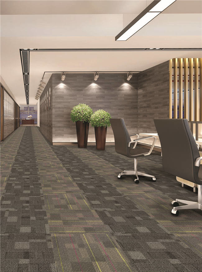 100% PP MODERN OFFICE CARPET TILE PP WITH ECO-BITUMEN BACKING