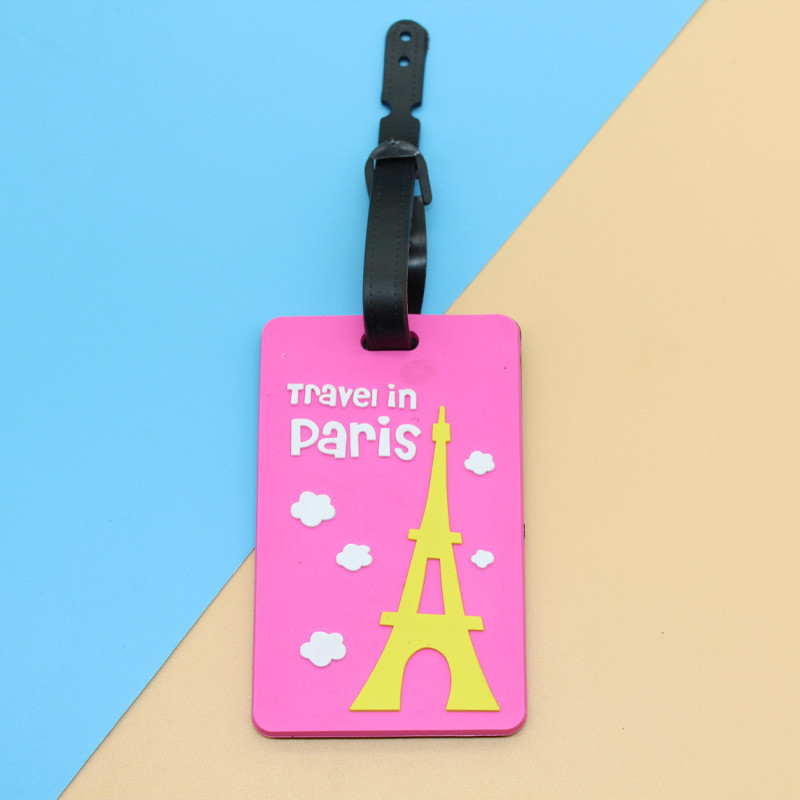 Food Grade Silicone Travel Luggage Tags Unique Identify Labels for Men and Women