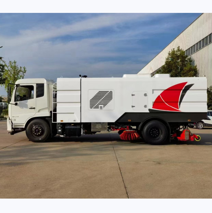 2600mm Wheelbase Vacuum Street Sweeper Mechanical Cleaning Sweeper