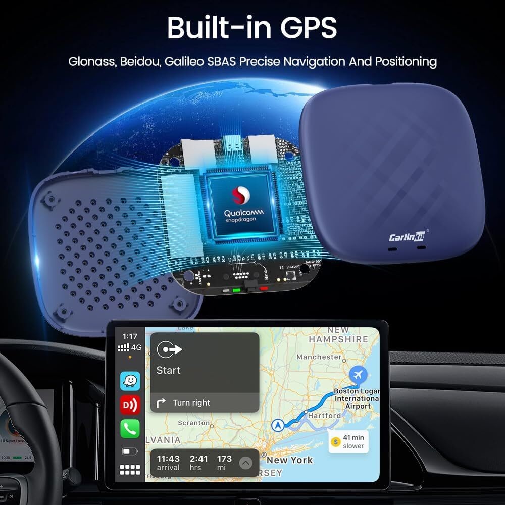 Seamless Wireless Adapter CarPlay Tbox Plus 8G + 128G Carplay Ai Box Android 13 System TV Box 1080p UK EU US