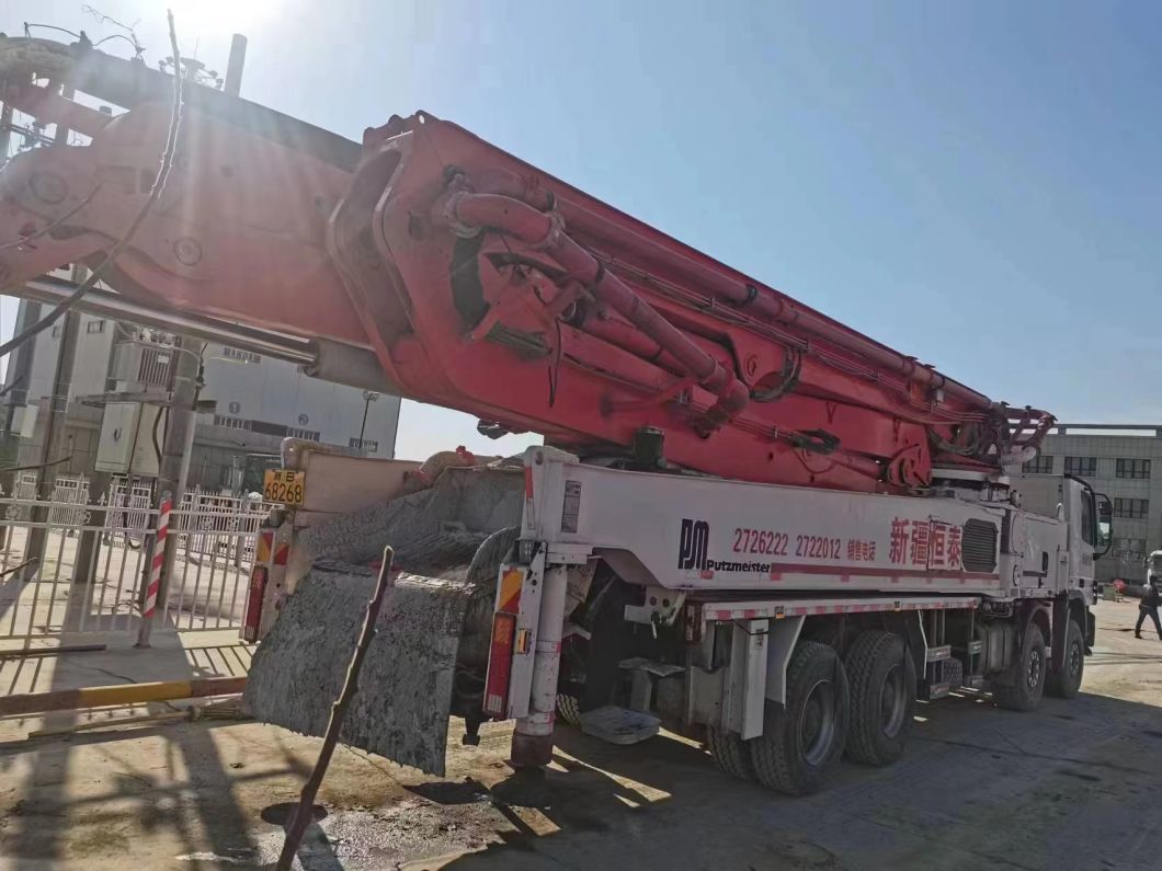 2012 Putzmeister 56m Benz Machinery Concrete Equipment Concrete Boom Beton Pump Machine Second Hand Truck Mounted Concrete Pump
