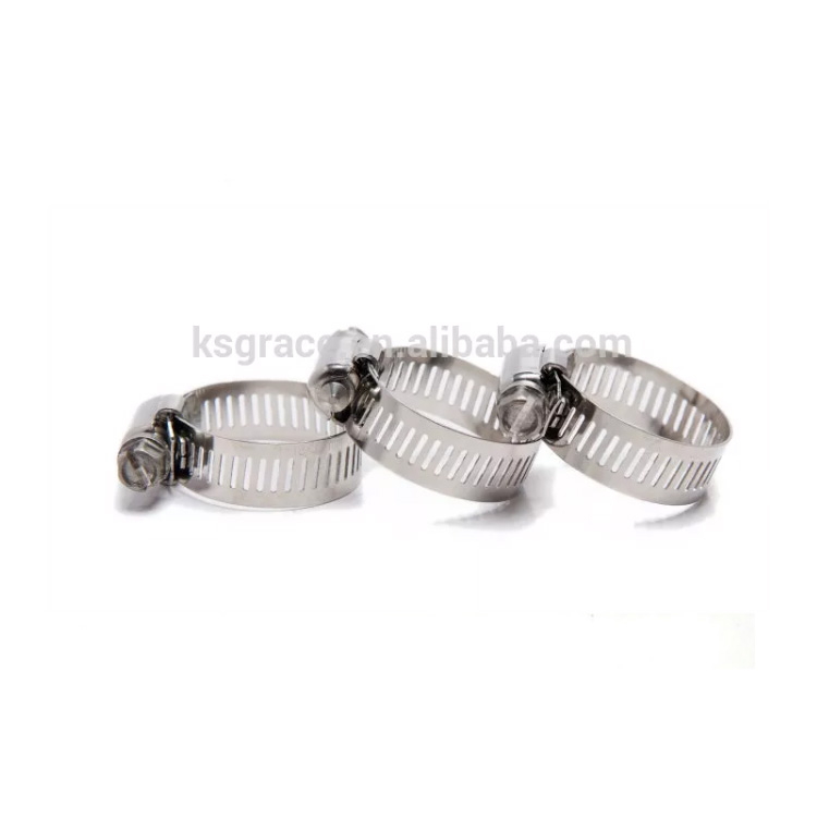 American-Type Stainless Steel Hose Spring Clamps Worm Drive Clamp