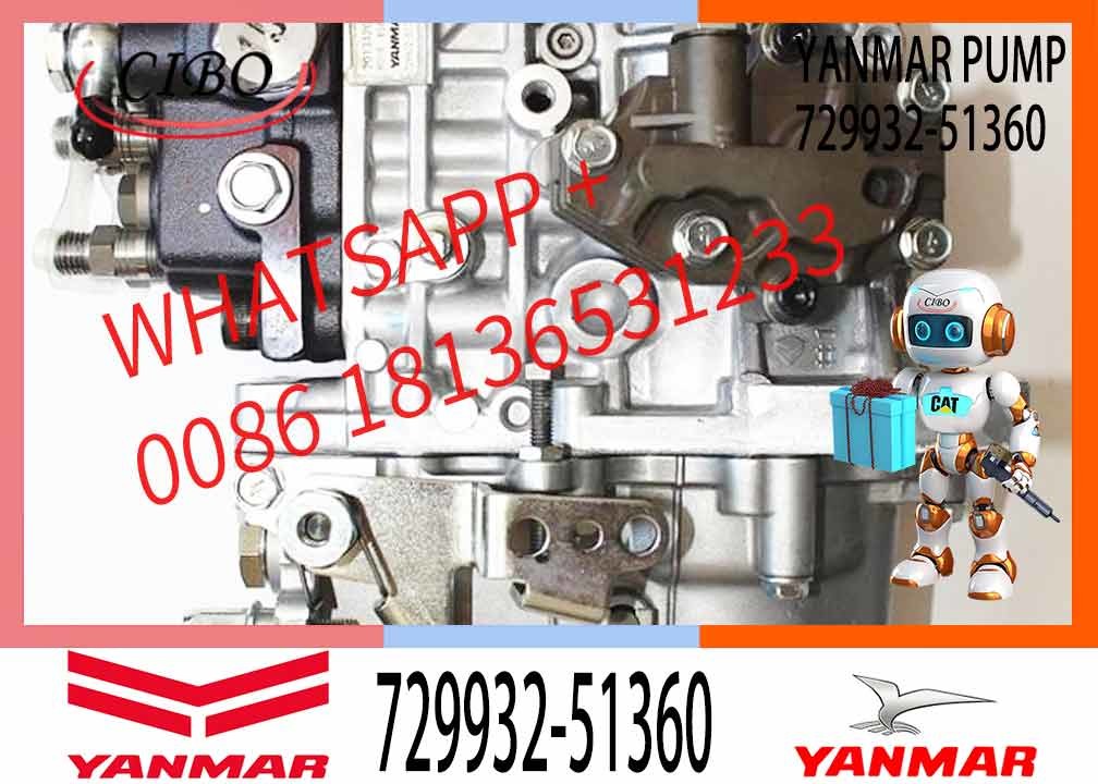 Excavator Accessories 4D98 4TNV98 4TNV94 Engine Fuel Injection Pump 729932-51360 729974-51370 729974-51400 729939-51320