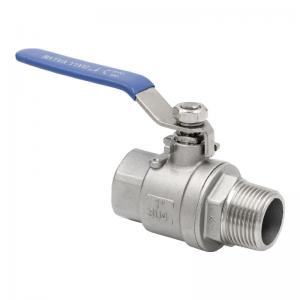 Buy cheap Media Water 2PC Ball Valve DN8-DN50 for Water Tap Valve Switch Female and Male Thread product