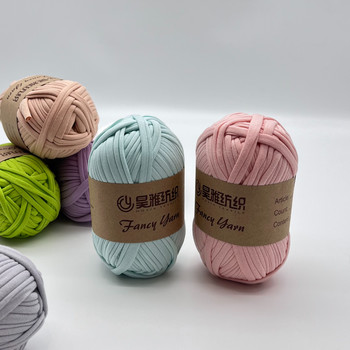 1/0.3NM 100% Polyester T Shirt Yarn For Knitting DIY Home Accessories Sofa Pillows