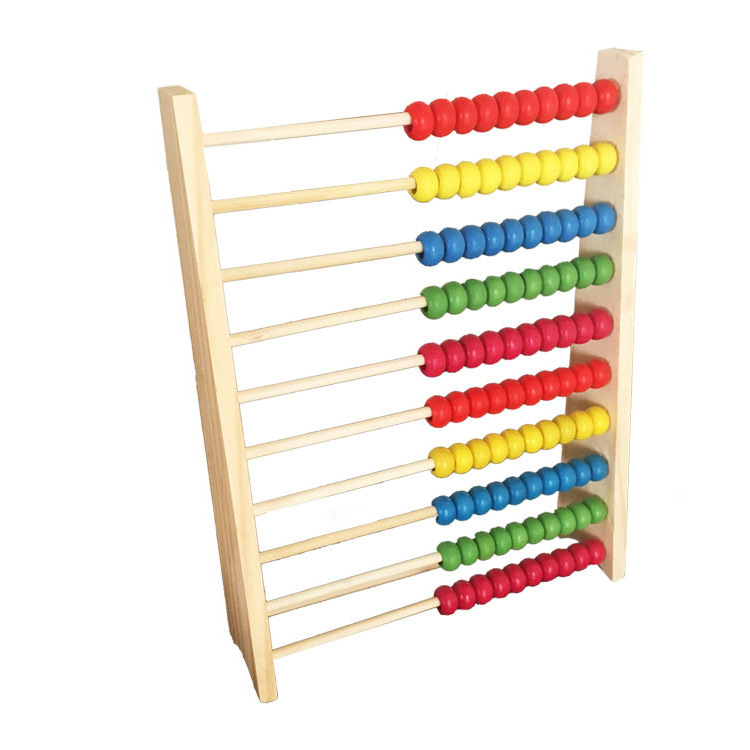 Calculate 26Cm Wooden Math Toy Counting Beads Toy Abacus Educational