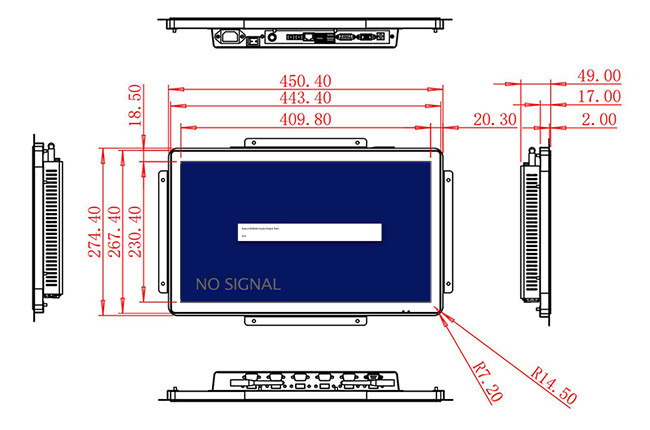 18.5-Inch Display for Digital Signage and Transportation Panels