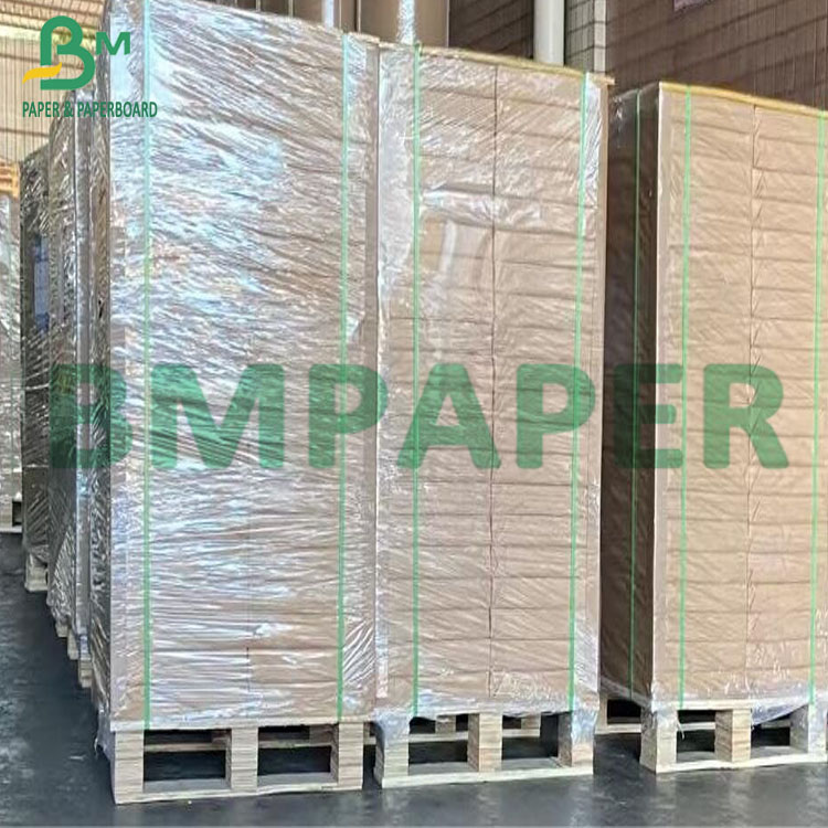 High Stiffness Unbleached Brown Sticky Board Kraft Liner Board For Packaging (1)