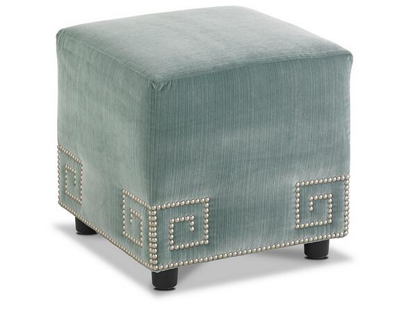 wholesale velvet fabric home goods square ottoman stool/ottomans furniture China