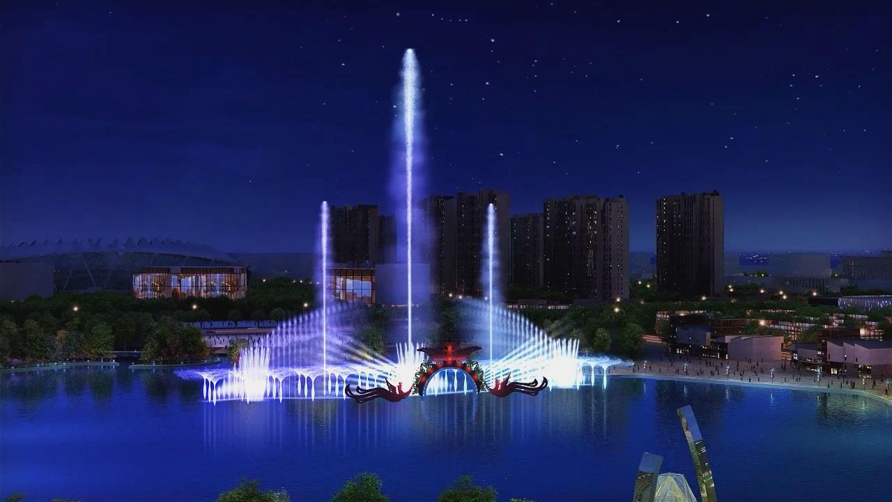 Onsite Installation custom made outdoor pool fountain