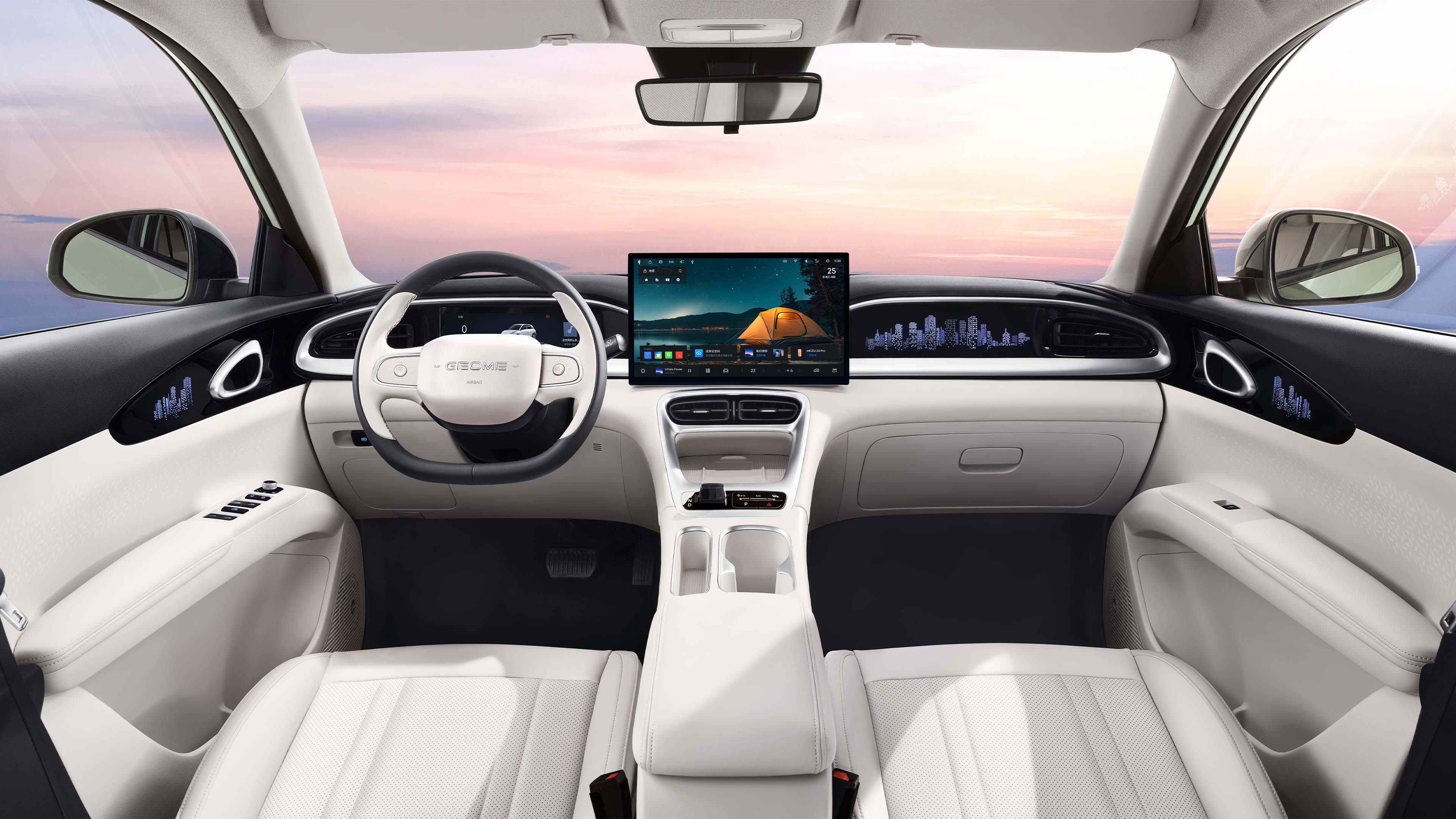 4135x1805x1570mm Geely Galaxy Electric Sedan with 410km Pure Electric Range and Lithium Battery Energy EV Motor