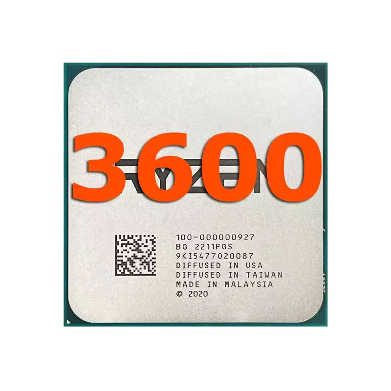 Six Core AMD R5 3600 Twelve Thread 3.6GHz CPU Processor 7NM 100-000000031 65W