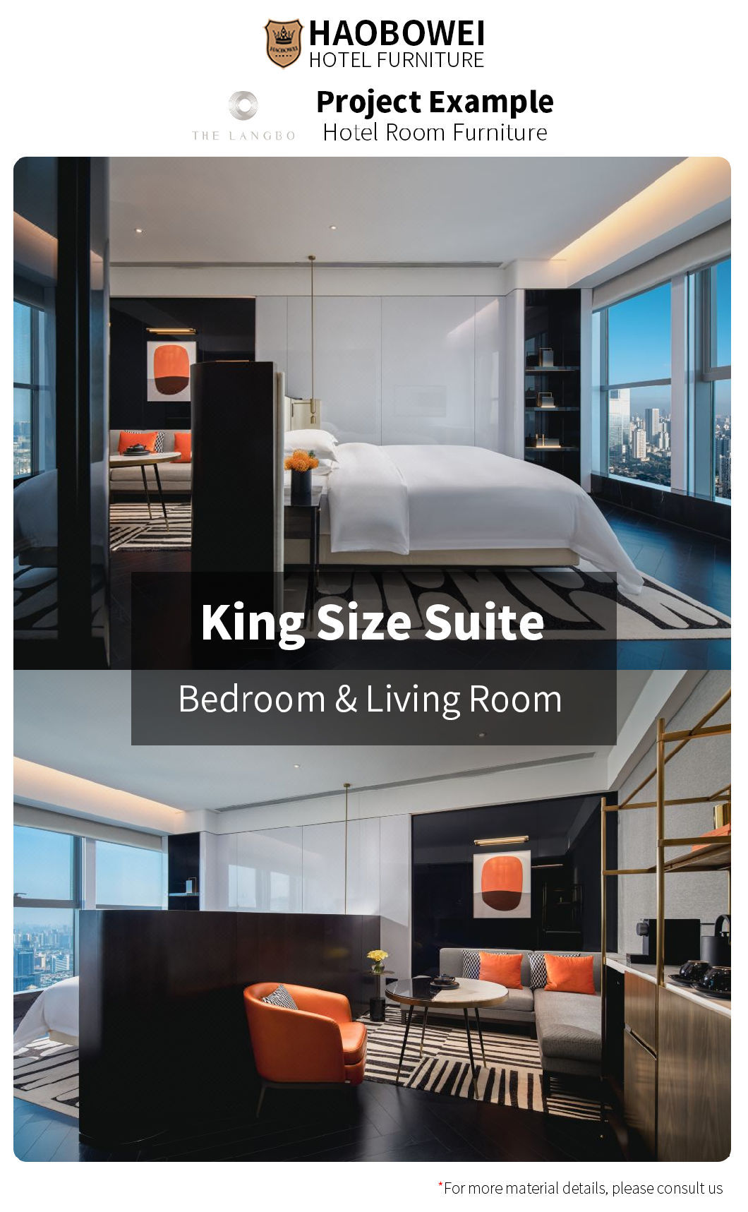 Wholesale Luxury Hotel Furniture China Standard King Size Bedroom Set 5 Star