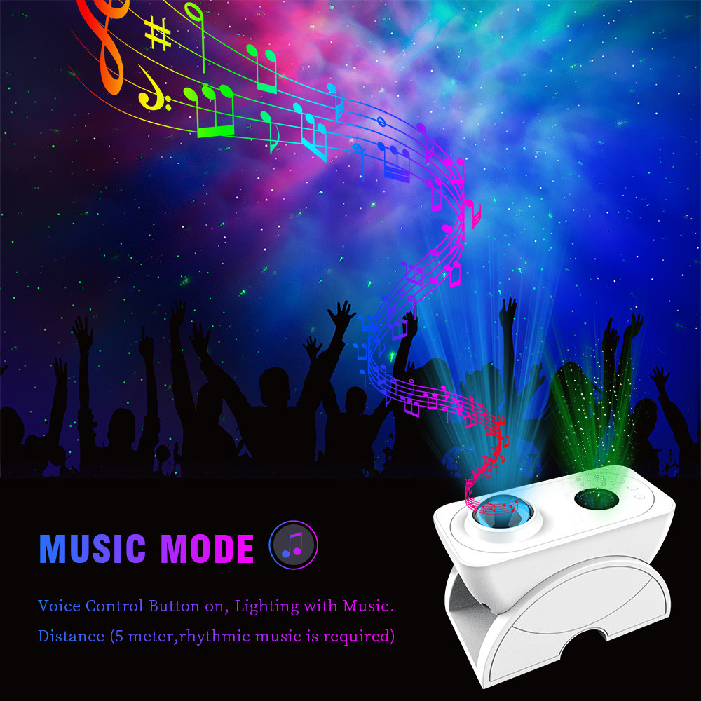 3 In 1 Starry Sky Laser Light APP Control 520nm Green 450nm Blue Color