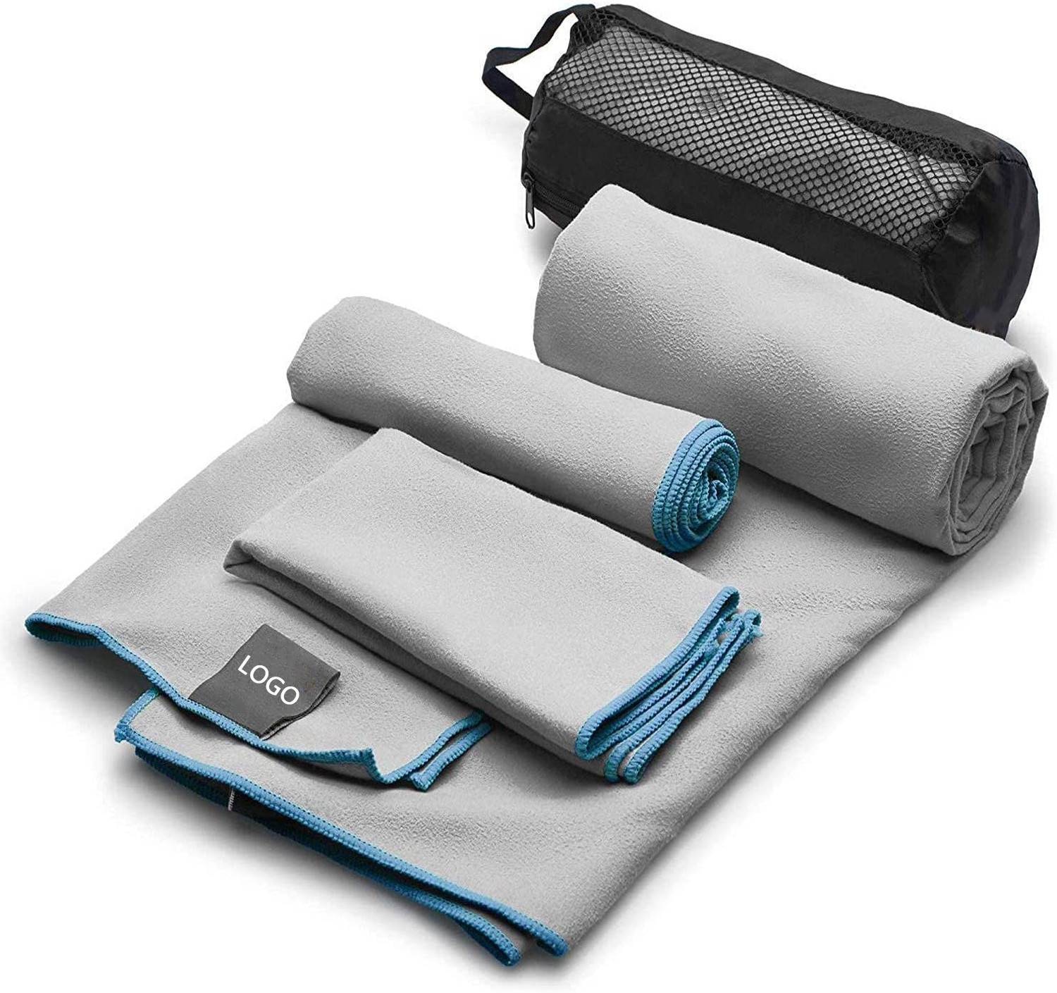 Custom Recycled Quick Dry Microfiber Suede Towel For Summer